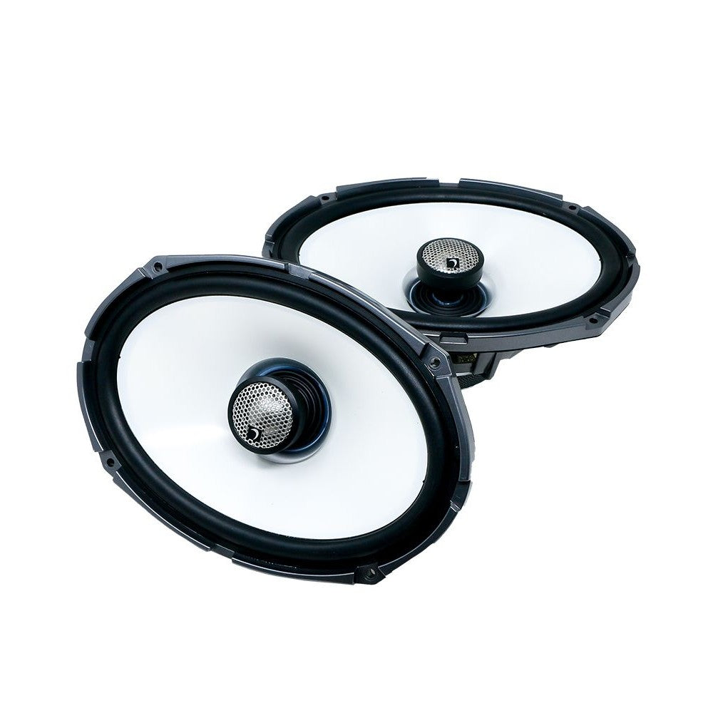 Diamond Audio HXM69F4 300W MAX (150W RMS) 6"x9" 2-Way Flush Mount Coaxial Speaker with RGB LED Lighting
