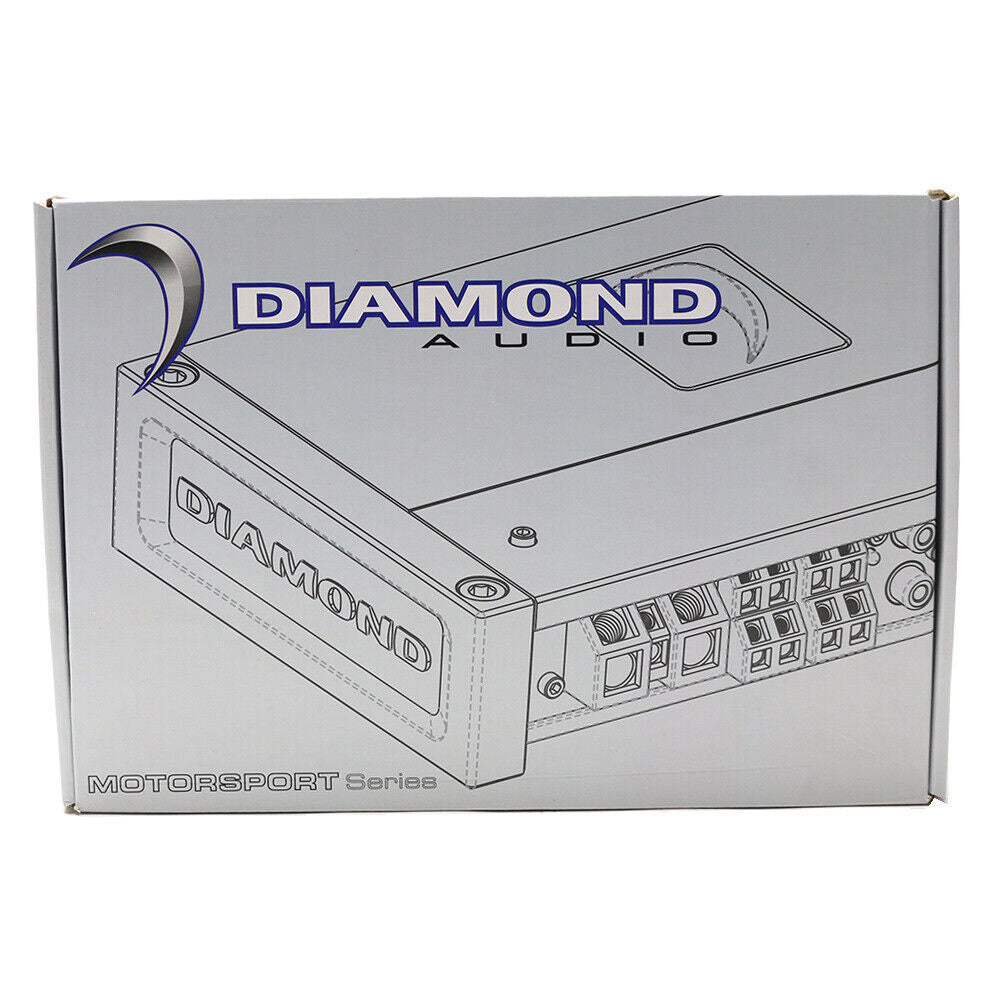 Diamond Audio HXM800.4D 800W RMS Motorsport Series 4-Channel Full-Range Class-D Marine Amplifier