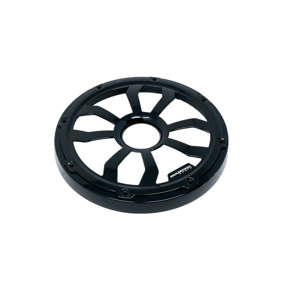 Diamond Audio HXM8FBB 8" Motorsport Flush Mount Speaker Grills, Black Pair, Steel with Powder Coating
