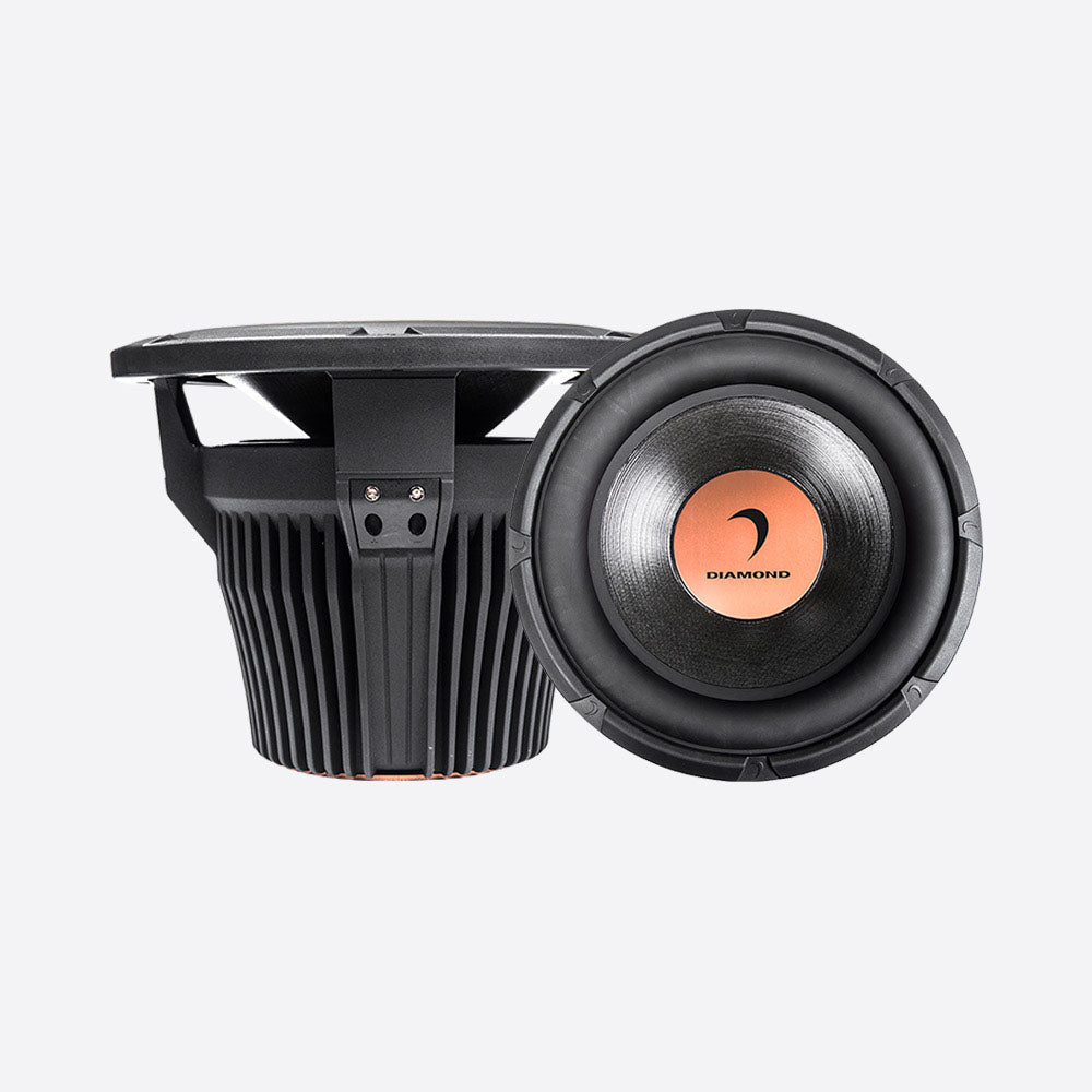 Diamond Audio HXP102 700W RMS HEX Pro Series 10" Dual 2 Ohm Subwoofer