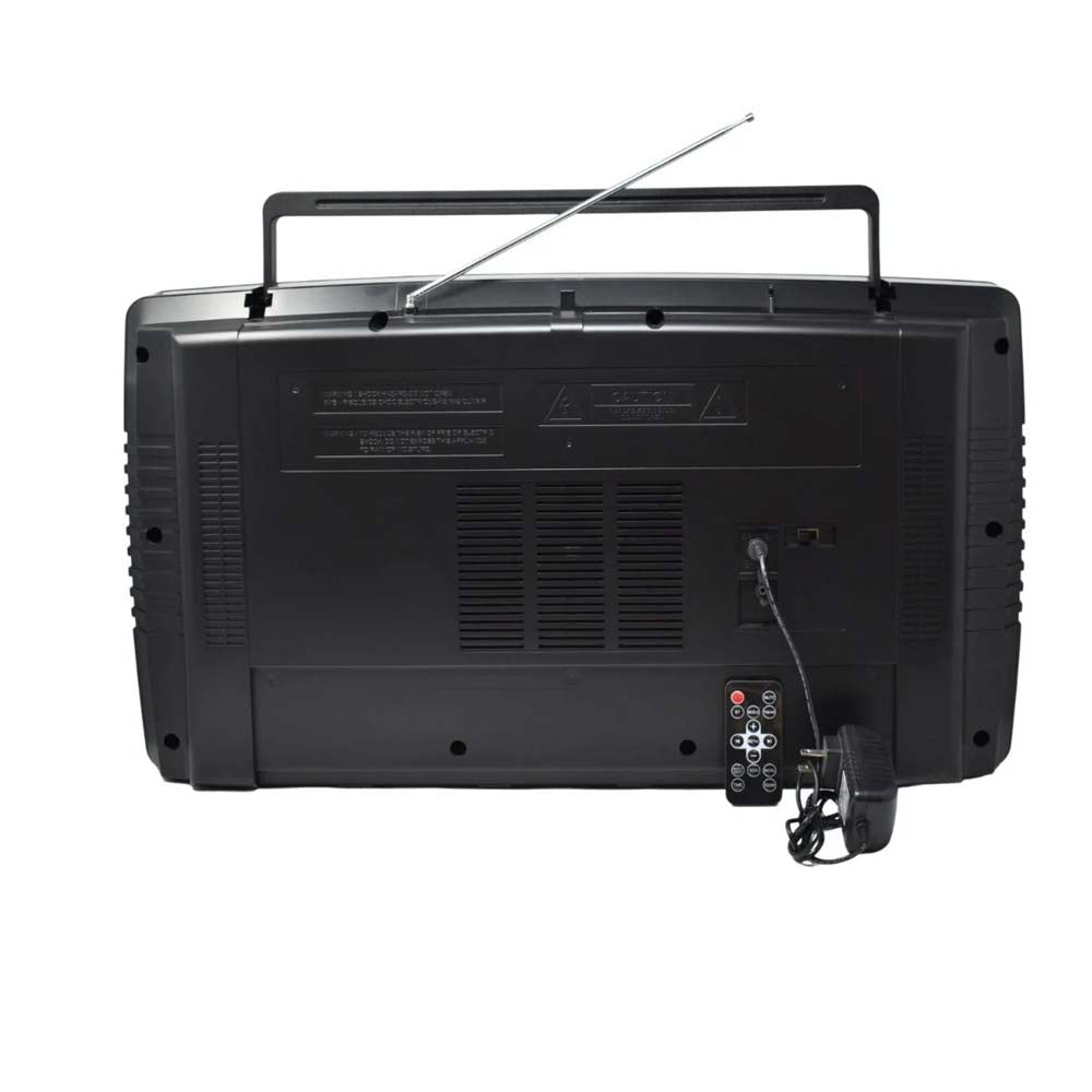 Lasonic Ghetto Blaster i-931BT (Black) Classic AC/Battery Powered Portable AM/FM Radio Boom Box with USB, SD/MMC, & 3.5 mm Auxiliary Inputs