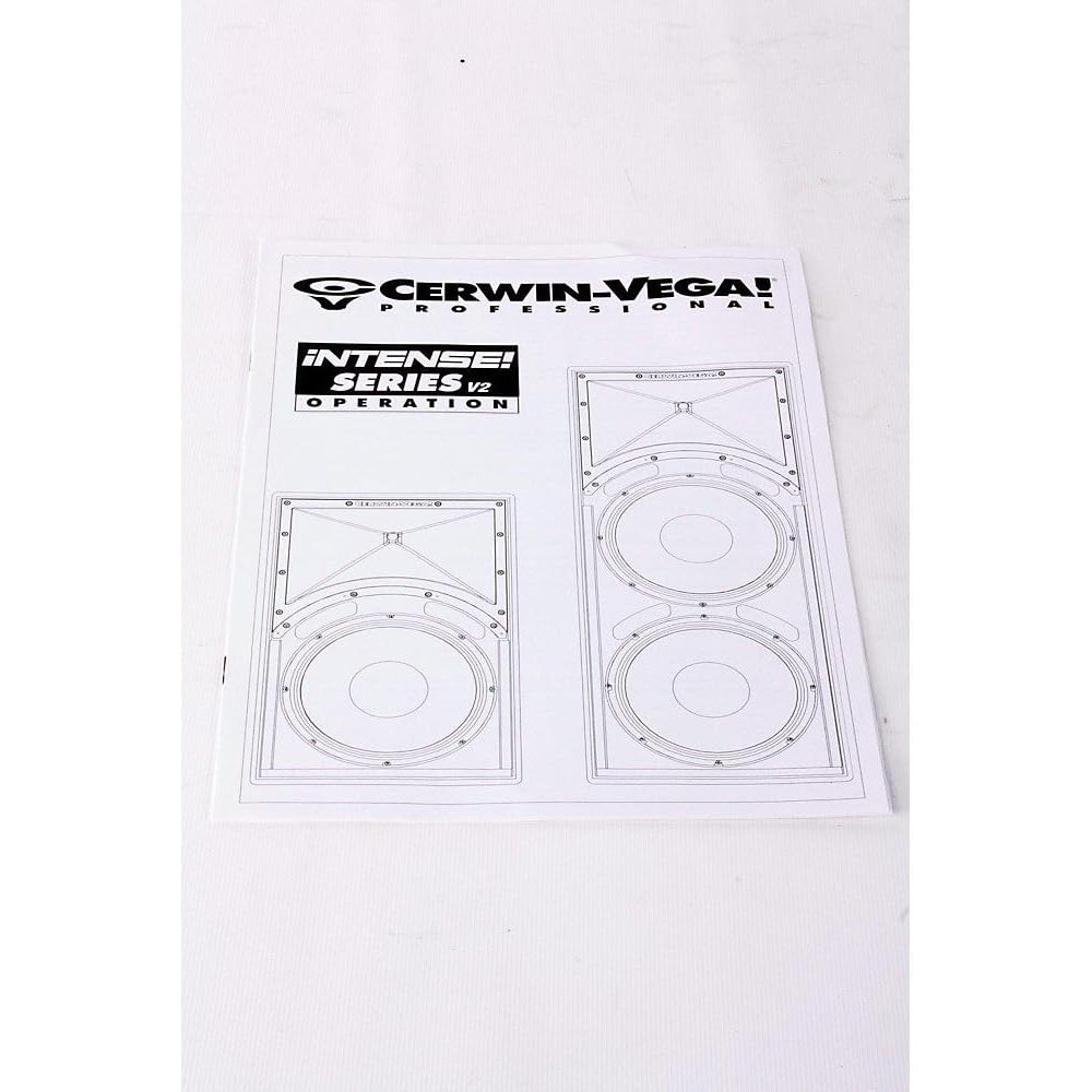 Cerwin Vega INT-252V2 Dual 15" 2 Way Full Range Speaker