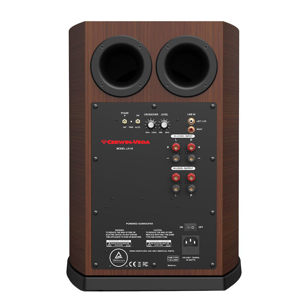 Cerwin Vega LA110E 10” POWERED EXPRESSO ACTIVE SUBWOOFER SPEAKER-LA110E