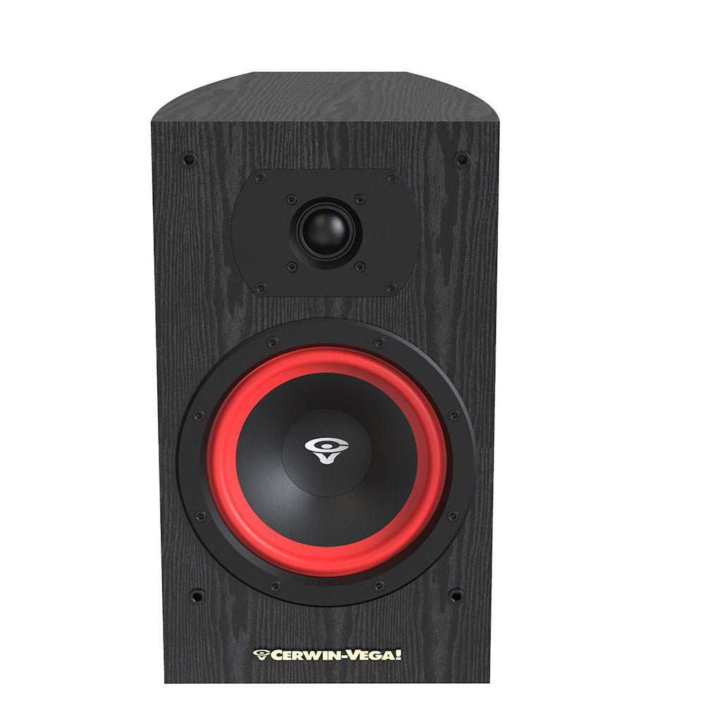 Cerwin Vega LA165B 6.5” 2-WAY BOOKSHELF BLACK PAIR SPEAKERS - LA165B