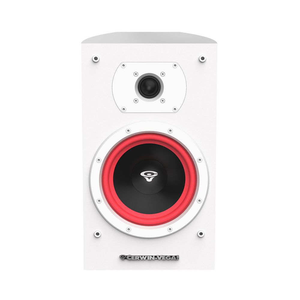 Cerwin Vega LA165W 6.5” 2-WAY BOOKSHELF WHITE PAIR SPEAKERS - LA165W