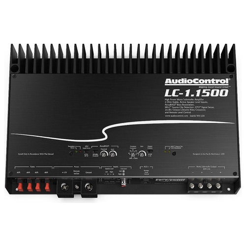 AudioControl LC-1.1500 1500W Max (850W RMS) LC Series Monoblock Amplifier with AccuBASS