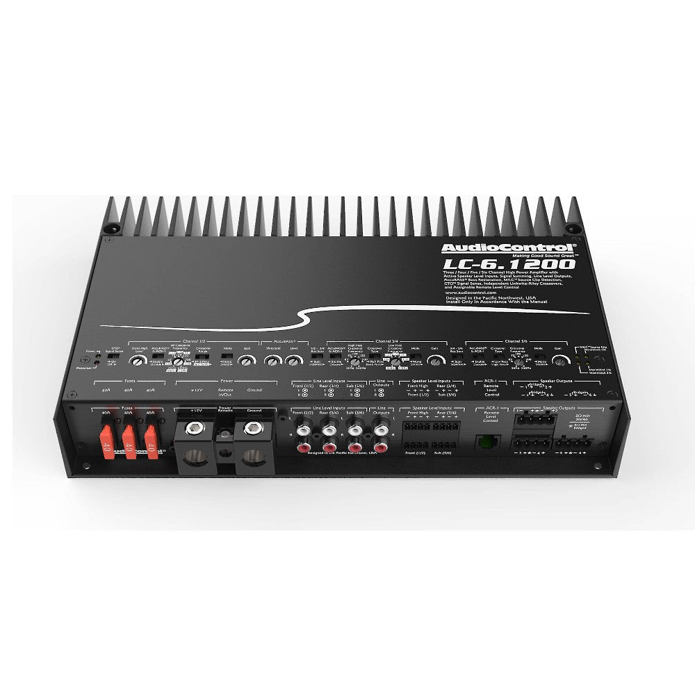 AudioControl LC-6.1200 1200W RMS LC Series Class-D 6-Channel 2-Ohm Stable Amplifier