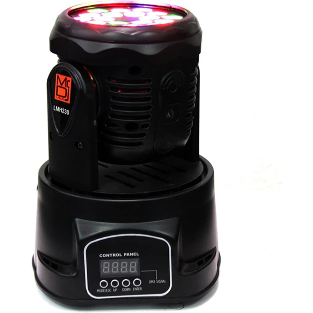 MR DJ LMH230 100W RGBW 18-LED Wash Moving Head Light DMX Stage Light DJ Party Lights