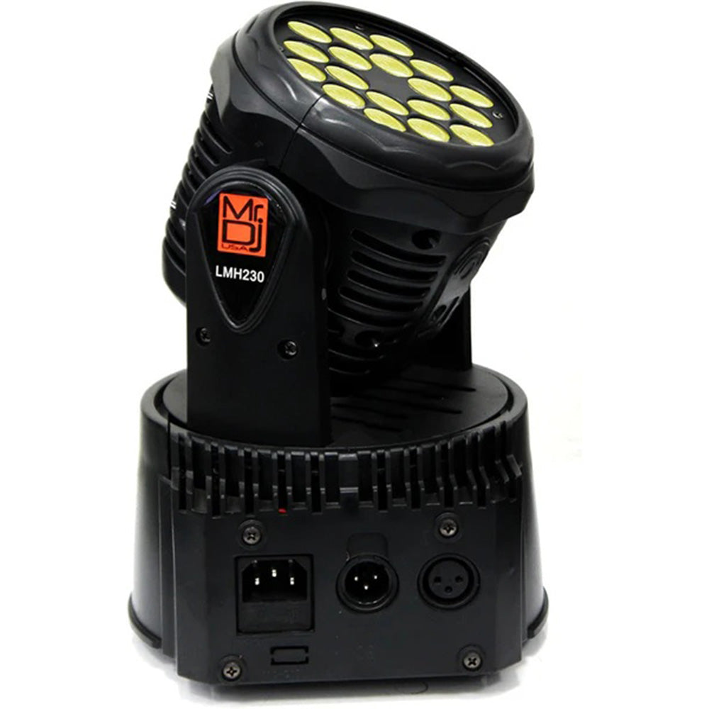 MR DJ LMH230 100W RGBW 18-LED Wash Moving Head Light DMX Stage Light DJ Party Lights