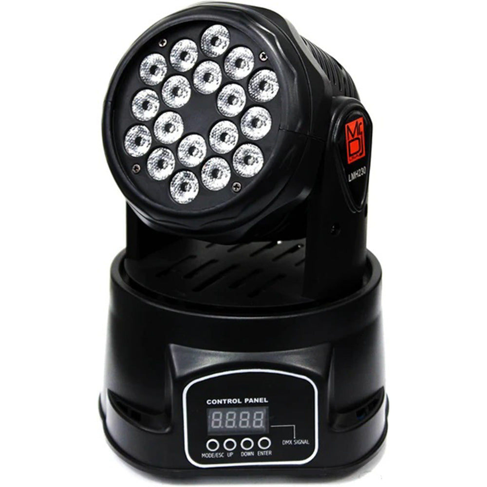 MR DJ LMH230 100W RGBW 18-LED Wash Moving Head Light DMX Stage Light DJ Party Lights