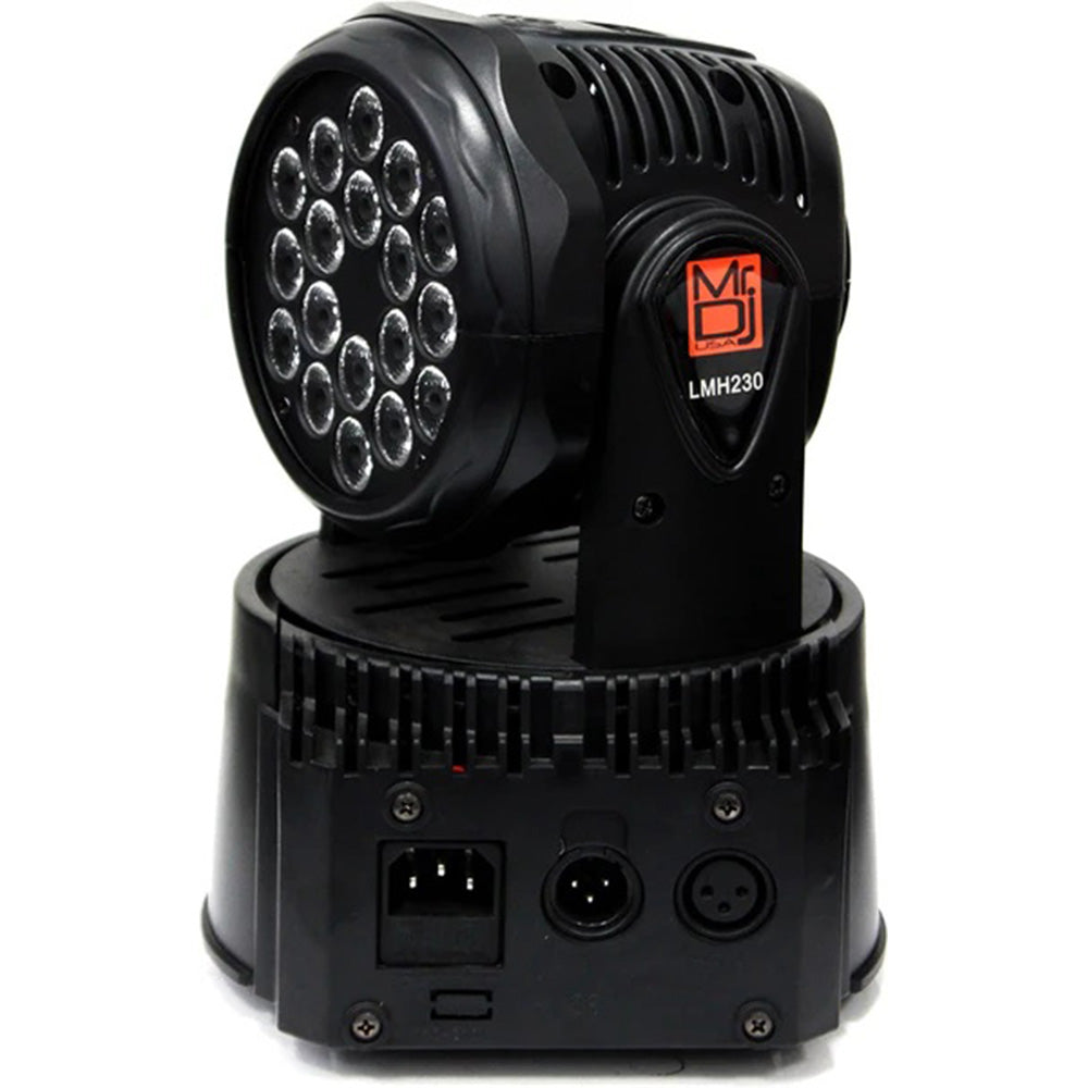 MR DJ LMH230 100W RGBW 18-LED Wash Moving Head Light DMX Stage Light DJ Party Lights