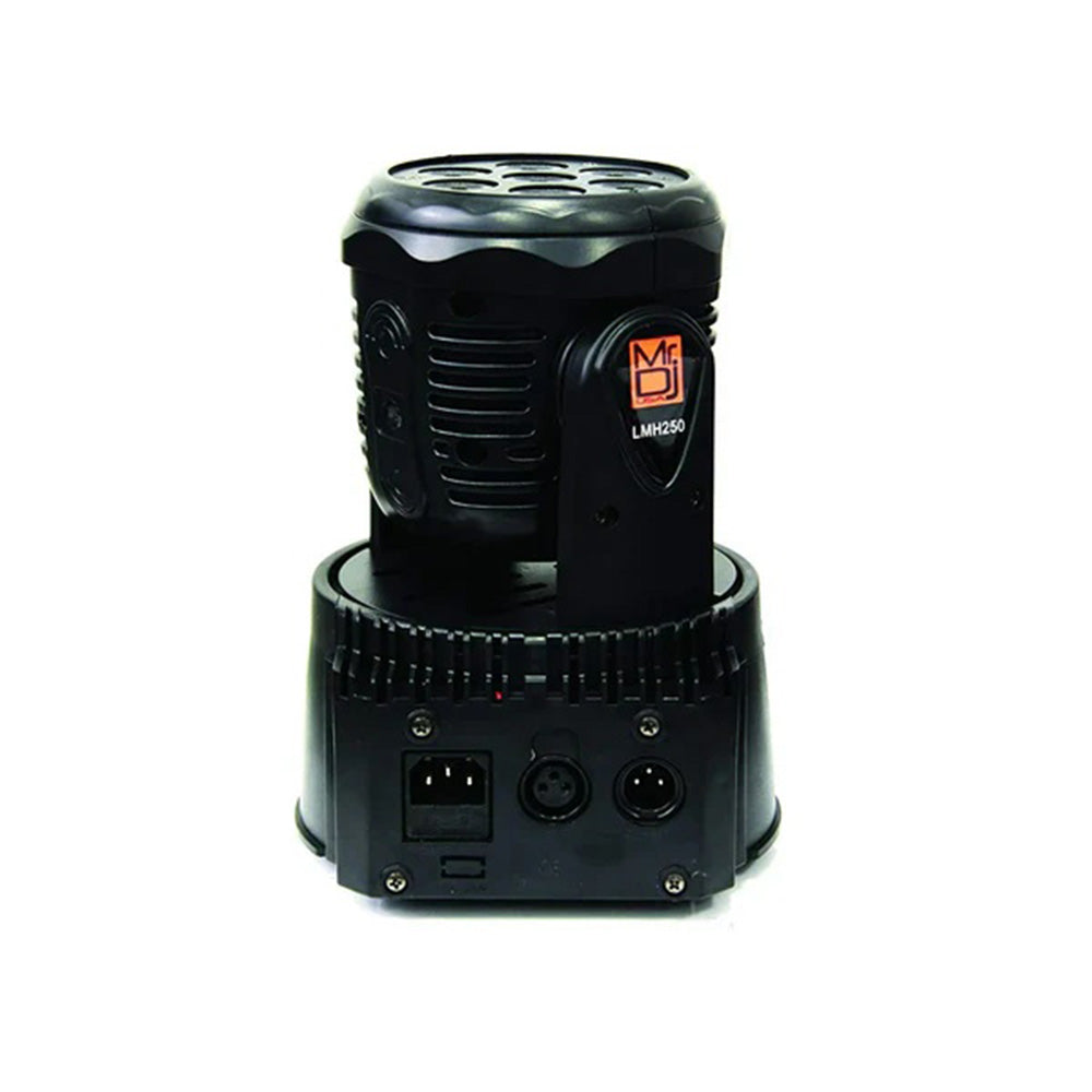 MR DJ LMH250 70 Watts 7 X 10W Rgbw Led Moving Head Wash Stage Light Effect Dmx Controller In Master And Slave Mode For Disco Bar, Party, Ktv And Weeding