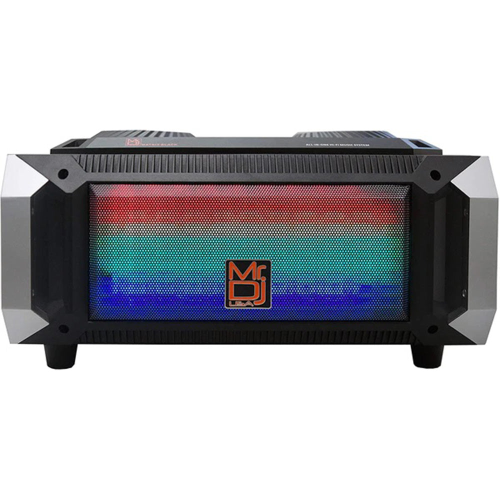 MR DJ MATRIXBLACK 6.5 Inch 3-Way Active Speaker With Bluetooth & Fm Radio & Mp3 Player, Eq