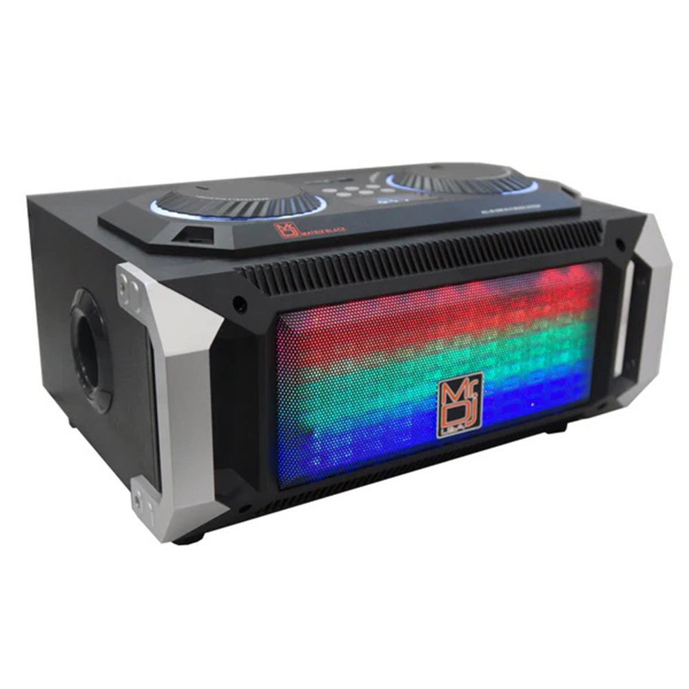 MR DJ MATRIXWHITE 6.5 Inch 3-Way Active Speaker With Bluetooth & Fm Radio & Mp3 Player, Eq