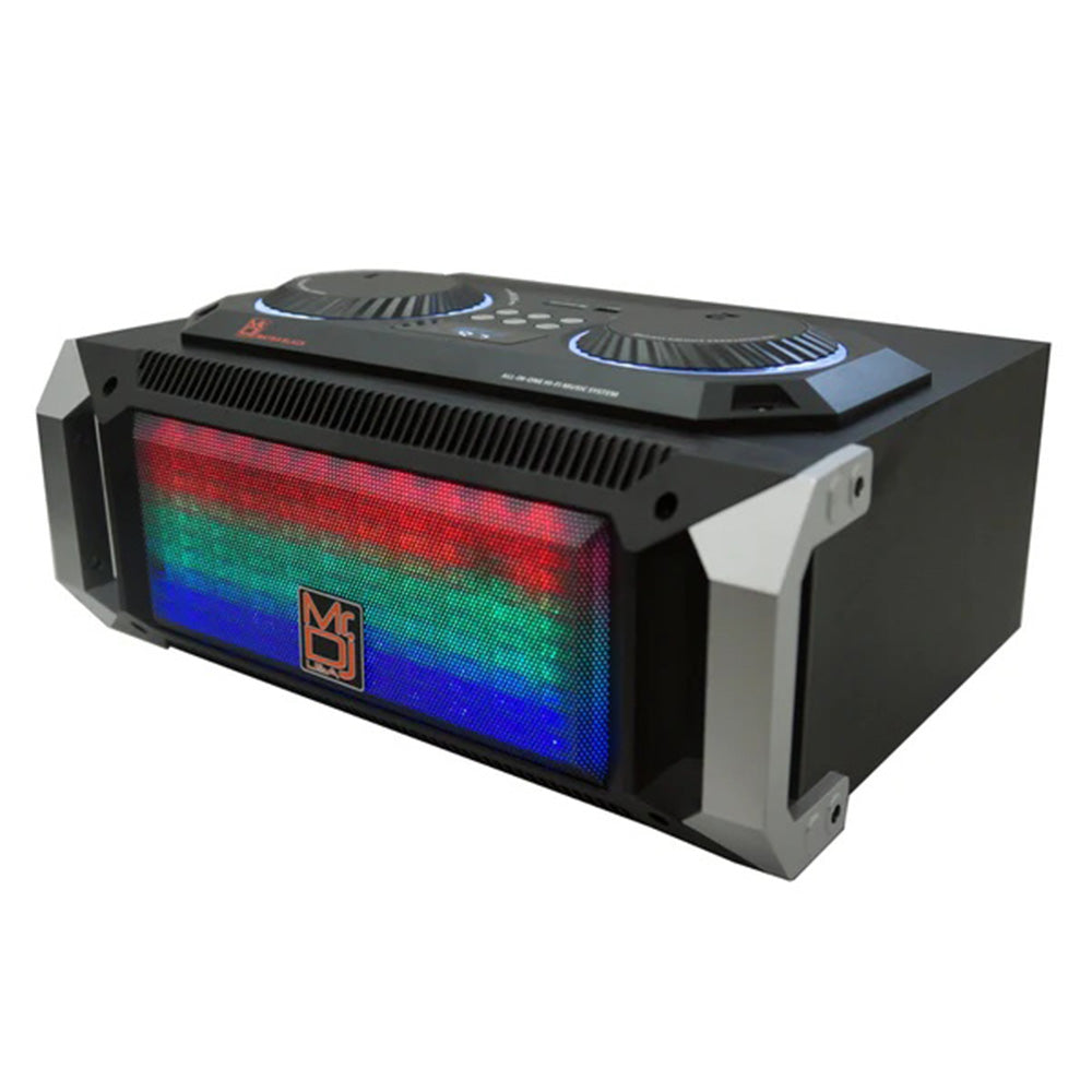 MR DJ MATRIXWHITE 6.5 Inch 3-Way Active Speaker With Bluetooth & Fm Radio & Mp3 Player, Eq