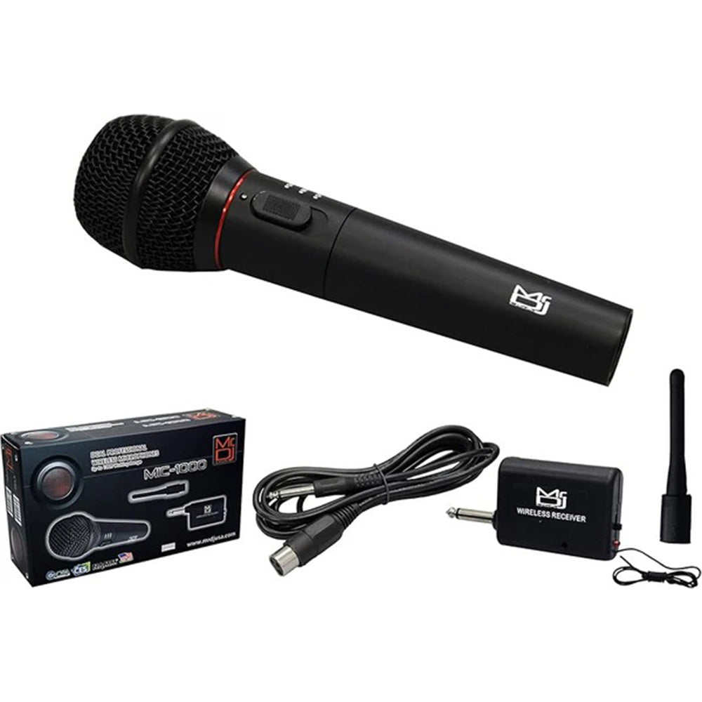 MR DJ MIC1000 Wireless Mic With One Handheld Mic