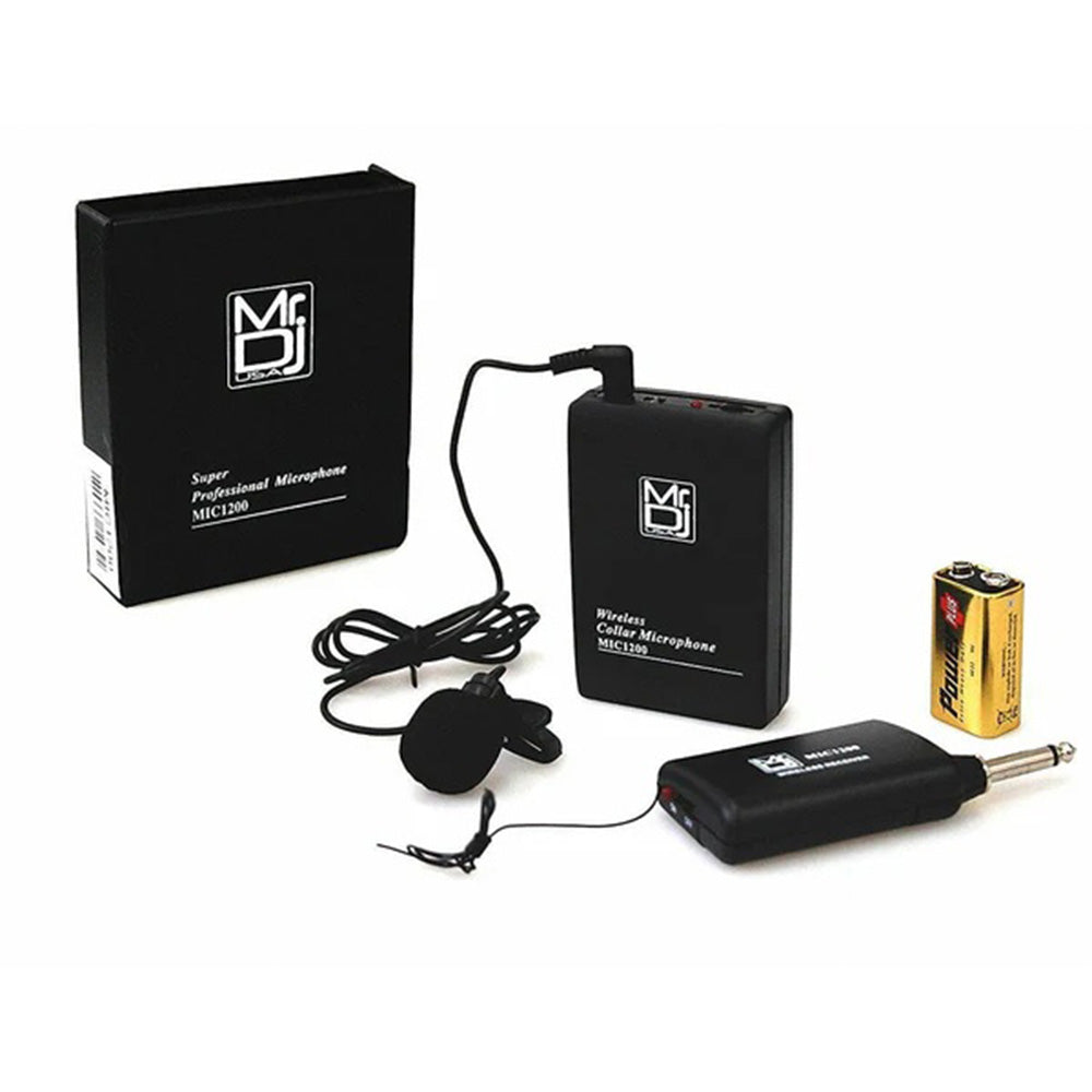 MR DJ MIC1200 Lavalier Wireless Microphone System