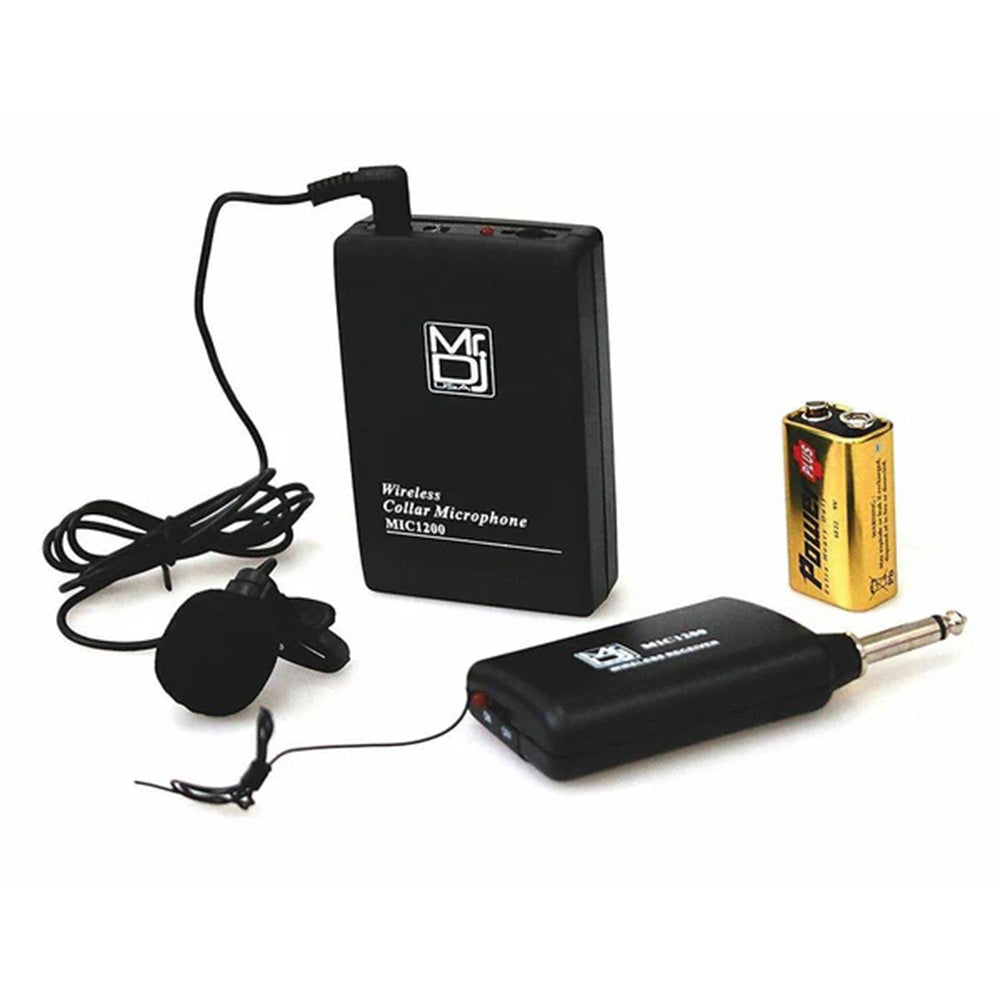 MR DJ MIC1200 Lavalier Wireless Microphone System