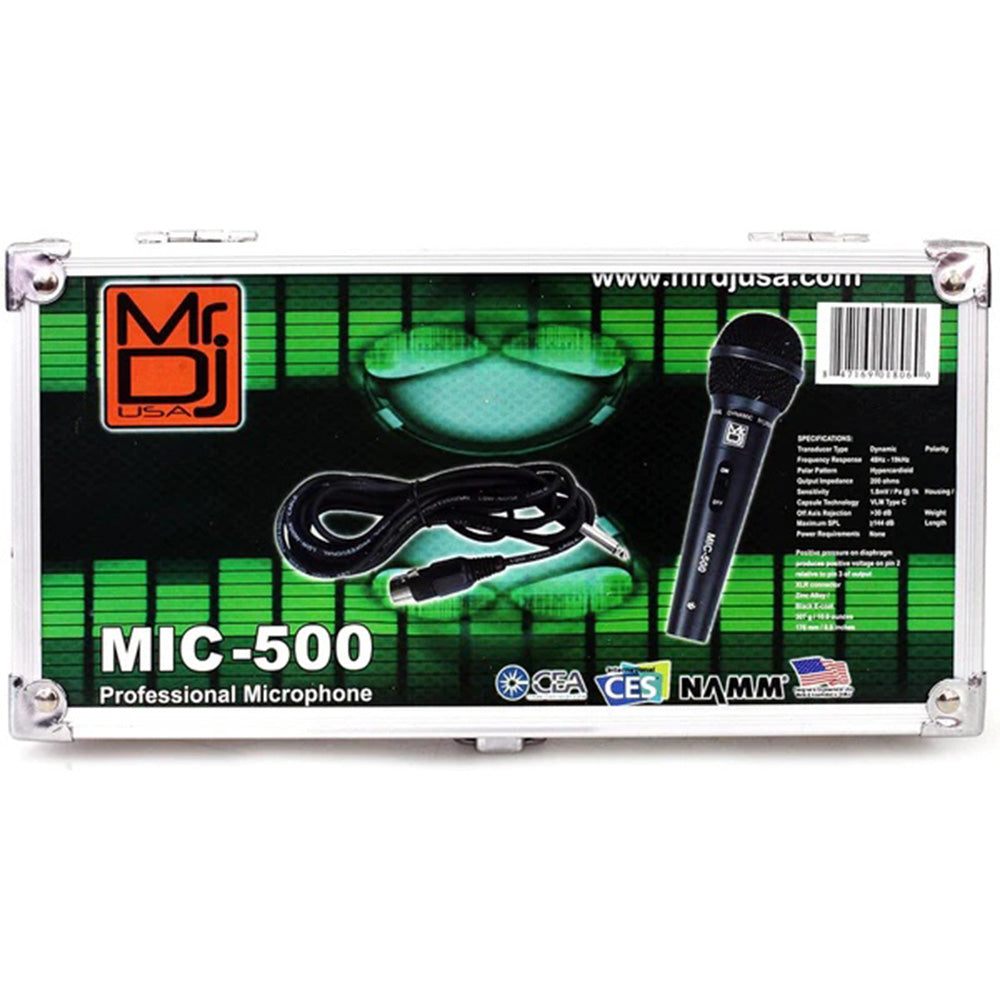 MR DJ MIC500 Professional Handheld Uni-Directional Dynamic Microphone