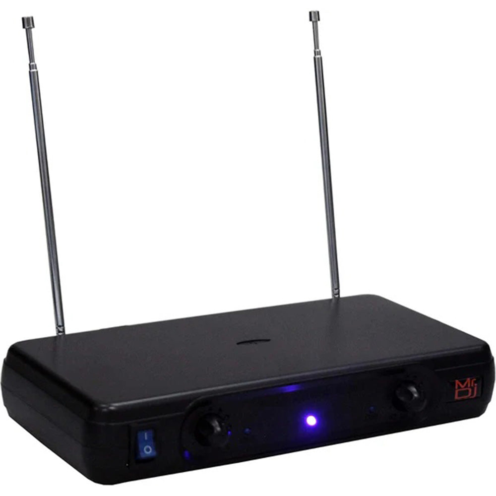 MR DJ MIC6000 Wireless Dual Handheld design Microphone System with Carrying Case