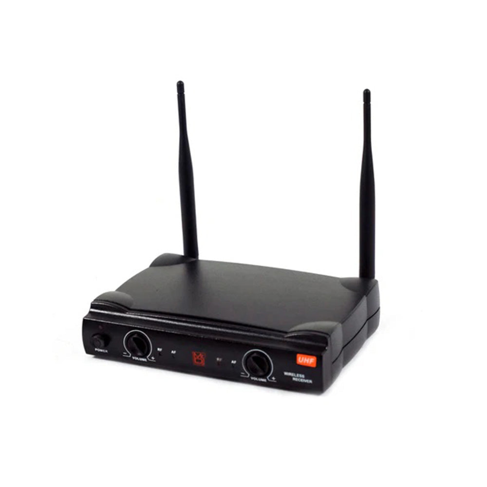 MR DJ MICUHF200 Dual UHF Wireless Microphone System Kit with 2 Handheld