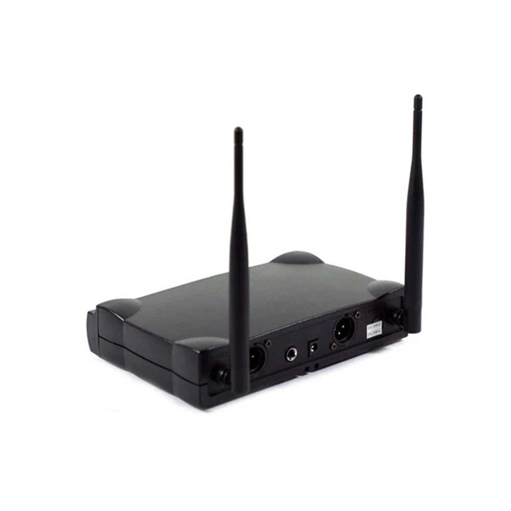 MR DJ MICUHF200 Dual UHF Wireless Microphone System Kit with 2 Handheld