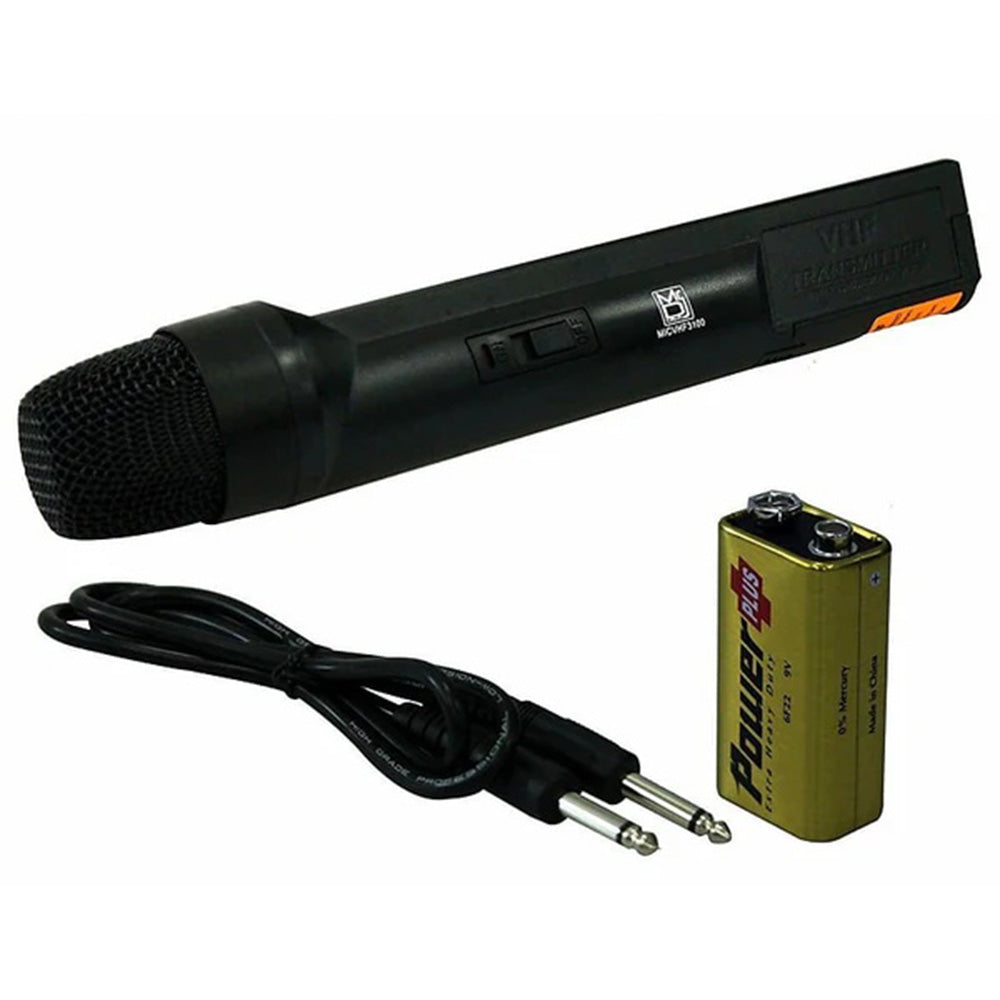 MR DJ MICVHF3100 Wireless Dual-Channel Handheld design Microphone System