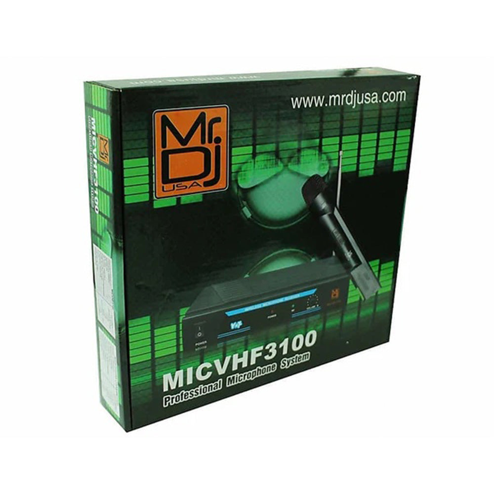 MR DJ MICVHF3100 Wireless Dual-Channel Handheld design Microphone System