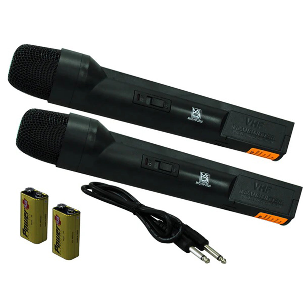 MR DJ MICVHF3200 Wireless Dual Handheld design Microphone System