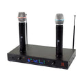 MR DJ MICVHF6000 Rechargeable Wireless Dual Handheld design Microphone System