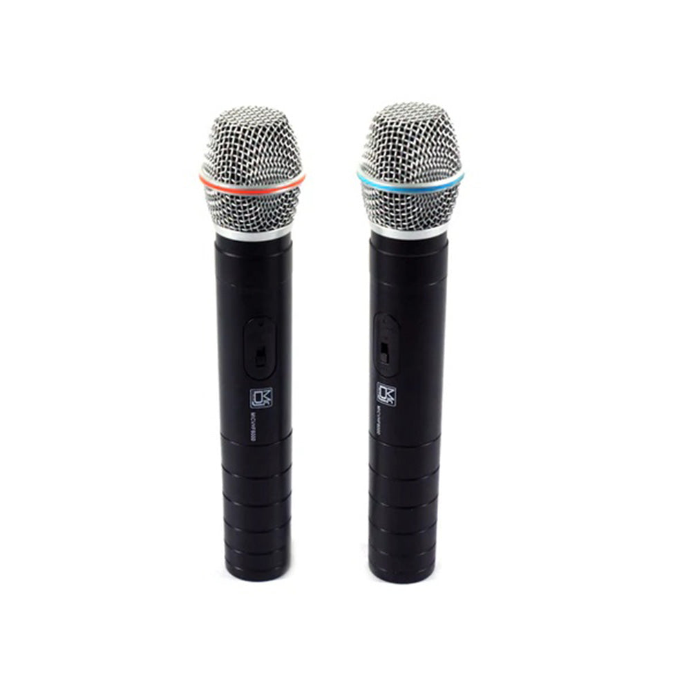 MR DJ MICVHF6000 Rechargeable Wireless Dual Handheld design Microphone System