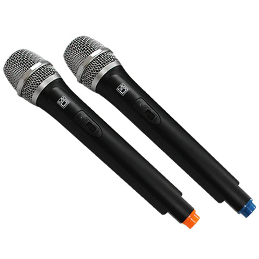 MR DJ MICVHF8500 4 Channel Professional PA/DJ/KTV/Karaoke VHF Handheld Wireless Microphone System with Digital Receiver