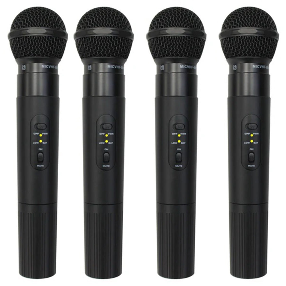 MR DJ MICVHF8800 Digital Display Vhf Wireless Mic With 4 Handheld Mic