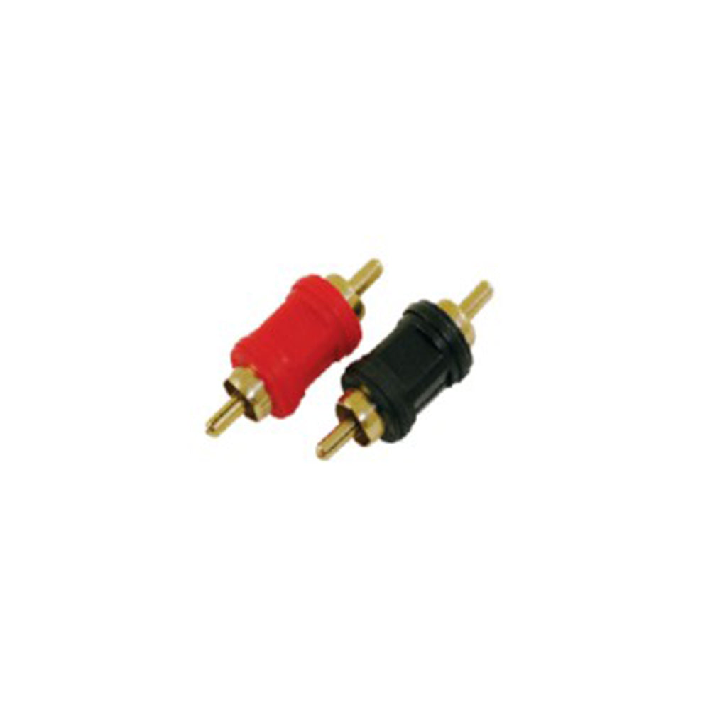 MR DJ MM100 1 Pair Gold Plastic M To M RCA Splice