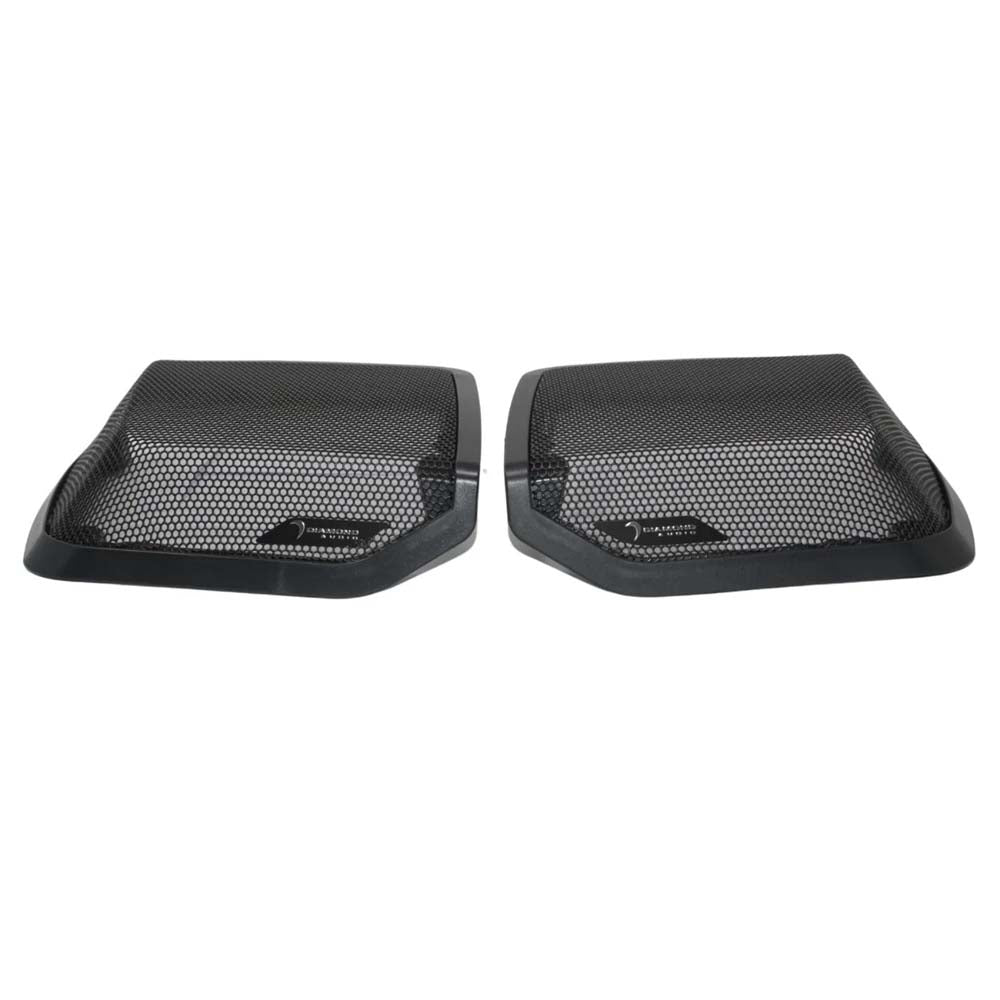 Diamond Audio MS694CX2LK13 (1998-2013 Harley Davidson® Cut In Lid Kit with MS69CX Speaker (4Ω)) + MICRO2V2 (MICROV2 Series 2-Channel Full Range Class D Amplifier)