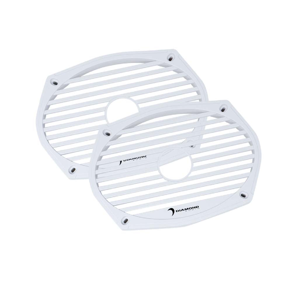 Diamond Audio MS69CXG 6X9" Motorsport Coaxsub grills white, pair