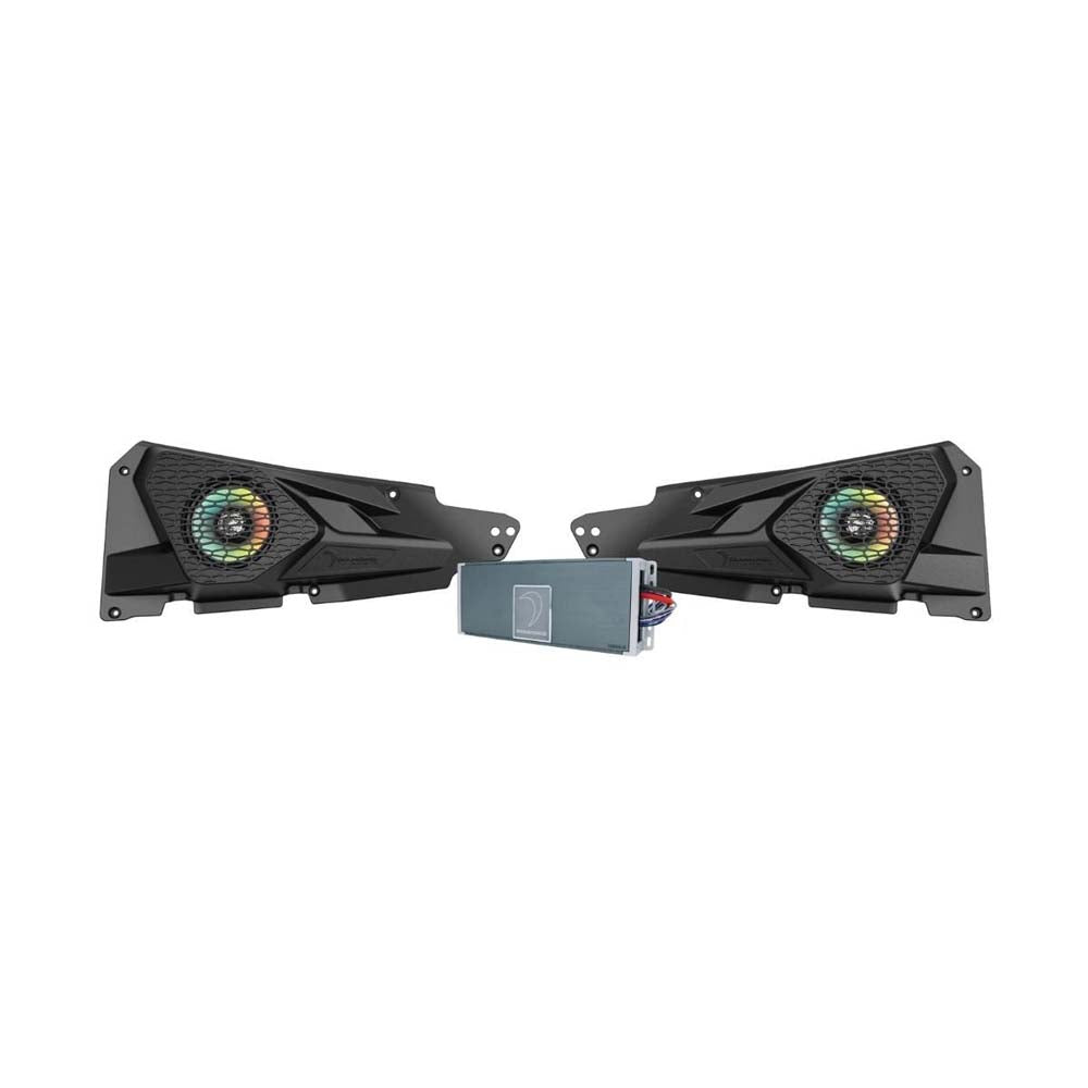 Diamond Audio MSRZRKM12 2014+ RZR© 2DR / 4DR 6.5" 2-Way Power Sports All Weather Coaxial Speaker 4-Channel Full Range Class D Waterproof Amplifier