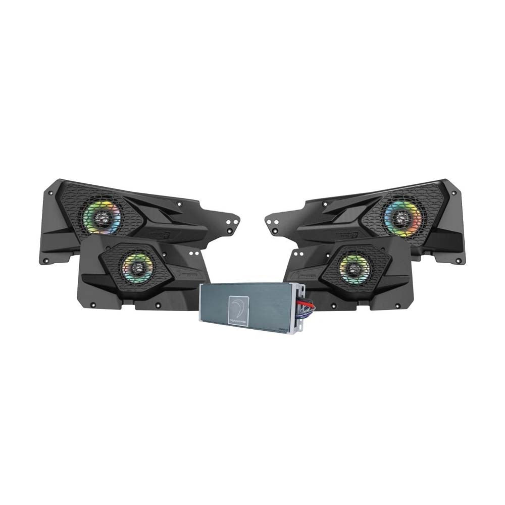 Diamond Audio MSRZRKM14 2014+ RZR© 2DR / 4DR 6.5" 2-Way Power Sports All Weather Coaxial Speaker 4-Channel Full Range Class D Waterproof Amplifier