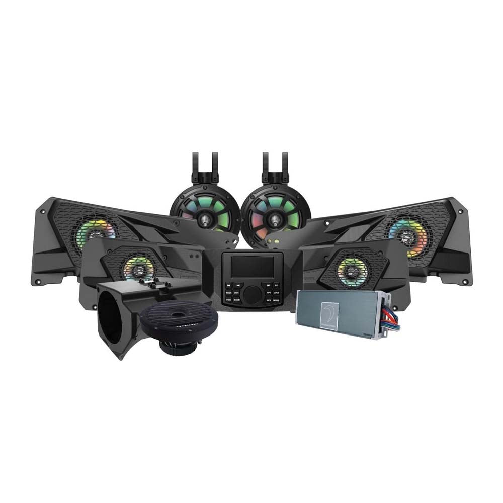 Diamond Audio MSRZRKM34 2014+ RZR© 2DR / 4DR 6.5" 2-Way Power Sports All Weather Coaxial Speaker 6-Channel Full Range Class D Waterproof Amplifier