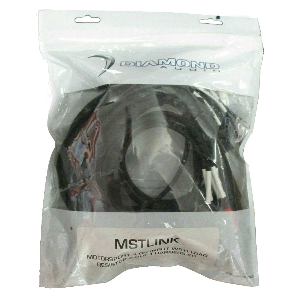 Diamond Audio MSTLINK 4-CH Input with Load Resistor 4-Out T-Harness Kit