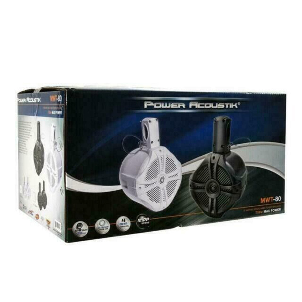 Power Acoustik MWT-80T 8" Marine Grade Wake Tower Speaker Enclosure