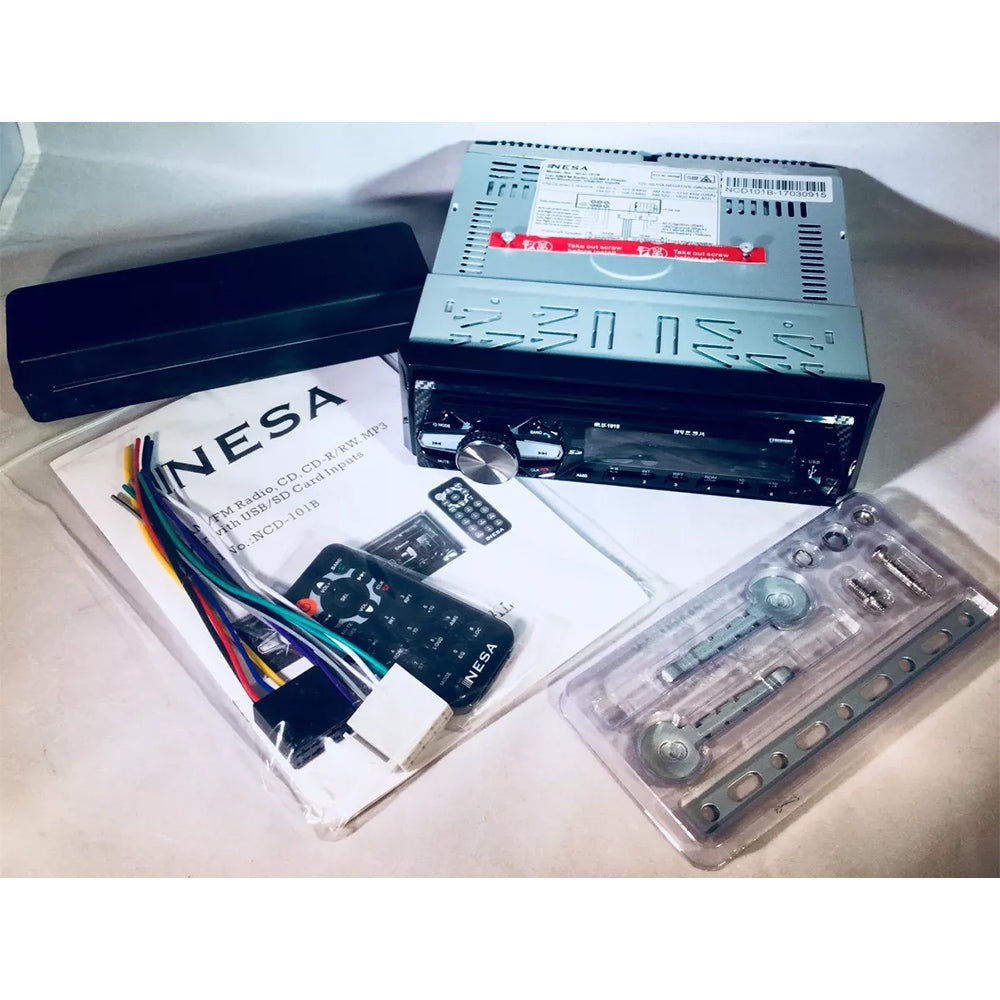 NESA NCD-101B Single DIN CD Player with 32GB USB Playback, AUX & Bluetooth 3.0