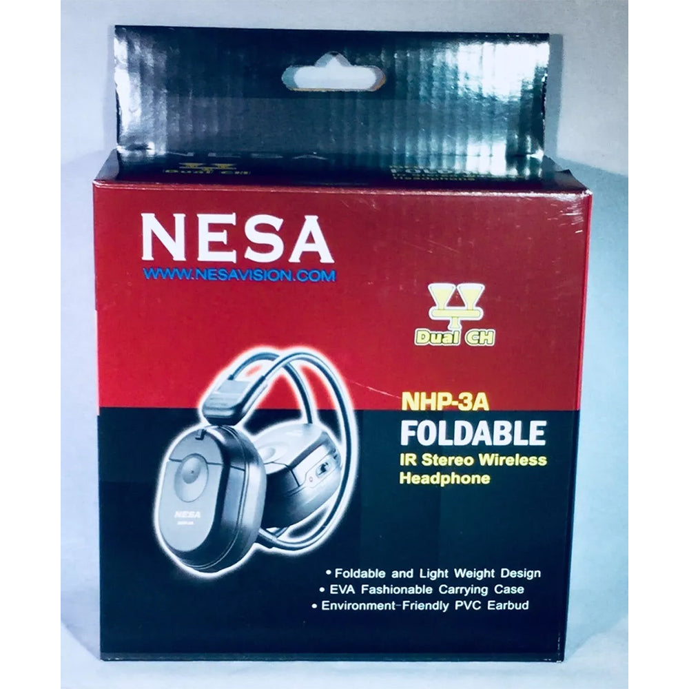 NESA NHP-3A Foldable 2-Ch IR Wireless Headphone