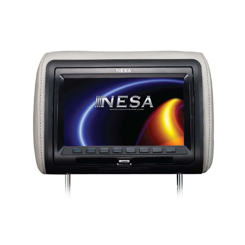 NESA NPM-989DHD 9 Inch Universal Headrest Monitor with Built-In DVD/HDMI/USB/Mobile Hi-Definition Link/1080p Media Player