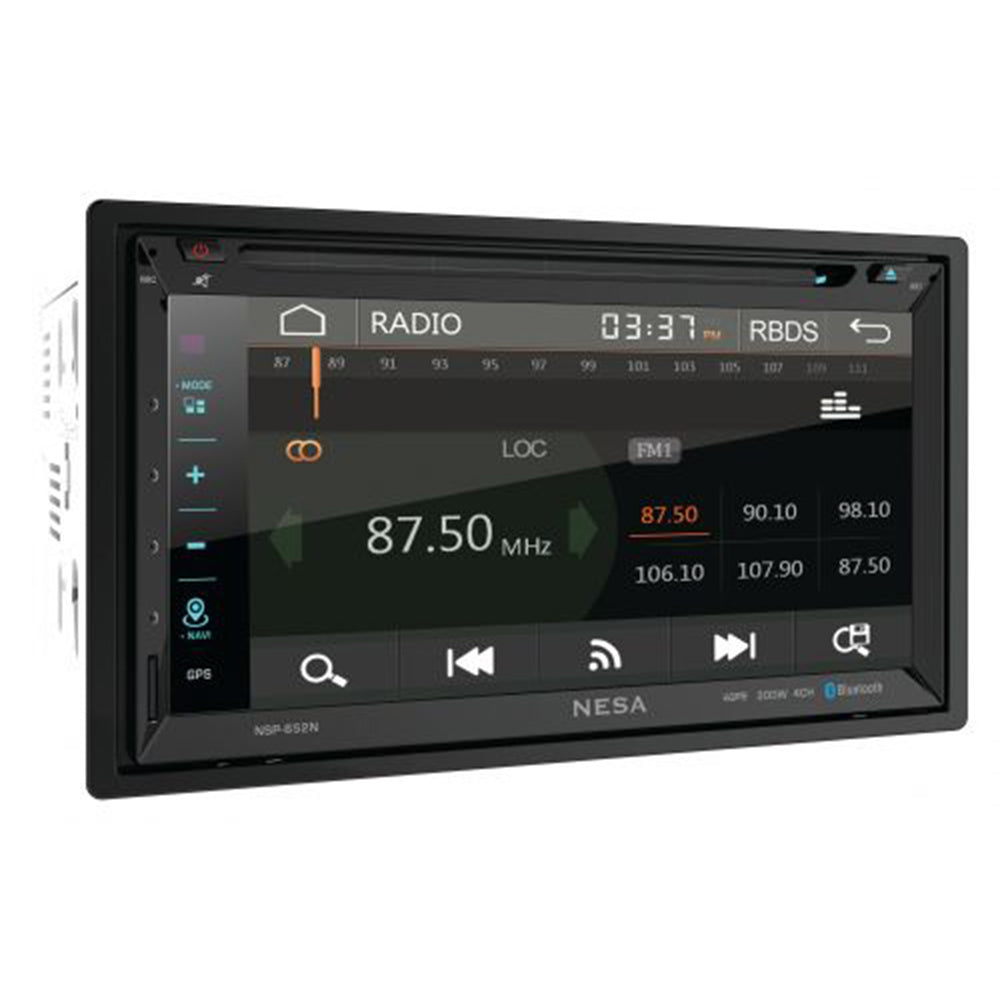 NESA NSP-652N 2-DIN Multimedia Source Unit with iGo Powered GPS Navigation & Android PhoneLink