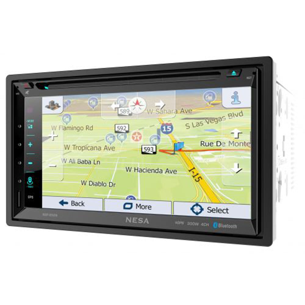 NESA NSP-652N 2-DIN Multimedia Source Unit with iGo Powered GPS Navigation & Android PhoneLink