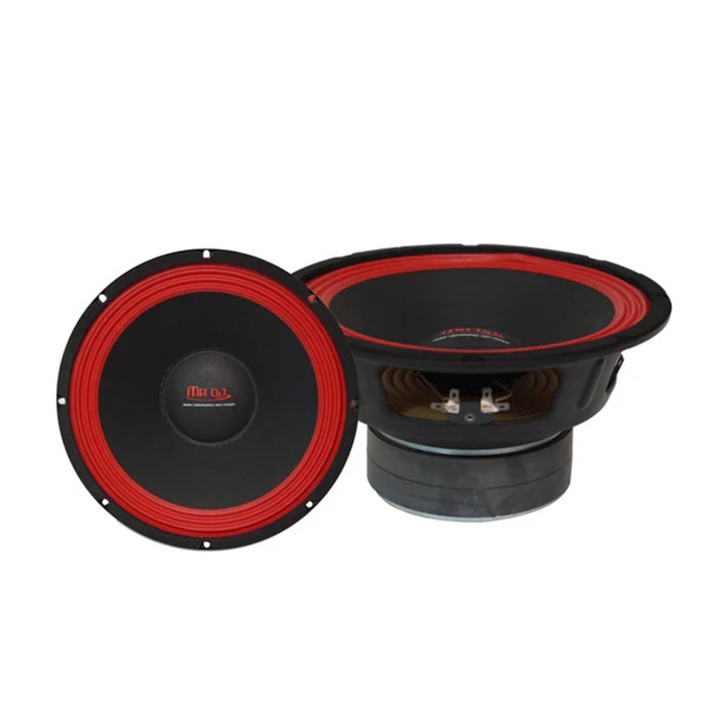 MR DJ PA1000 10 Inch 700W 80 Oz. 8-Ohms Dual Magnet Universal Pro Pa/Dj Raw Woofer Subwoofer