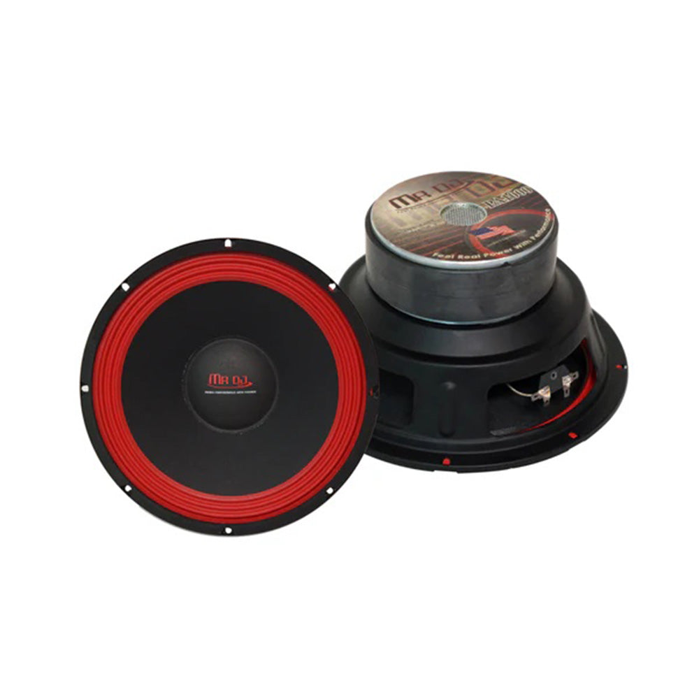 MR DJ PA1000 10 Inch 700W 80 Oz. 8-Ohms Dual Magnet Universal Pro Pa/Dj Raw Woofer Subwoofer