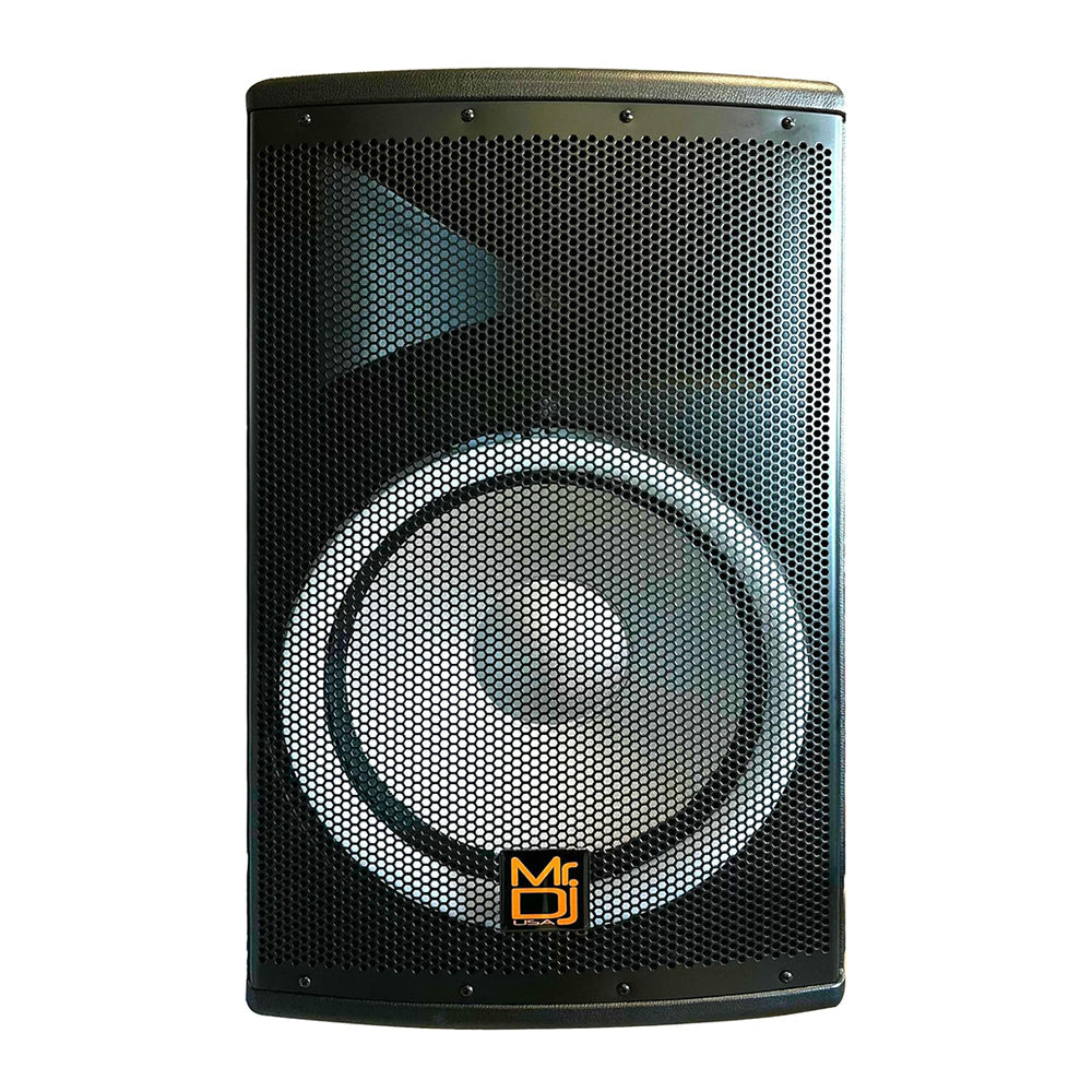 MR DJ PBX4500S 15" 2-Way PA DJ 4500W Passive Speaker LED Lighting