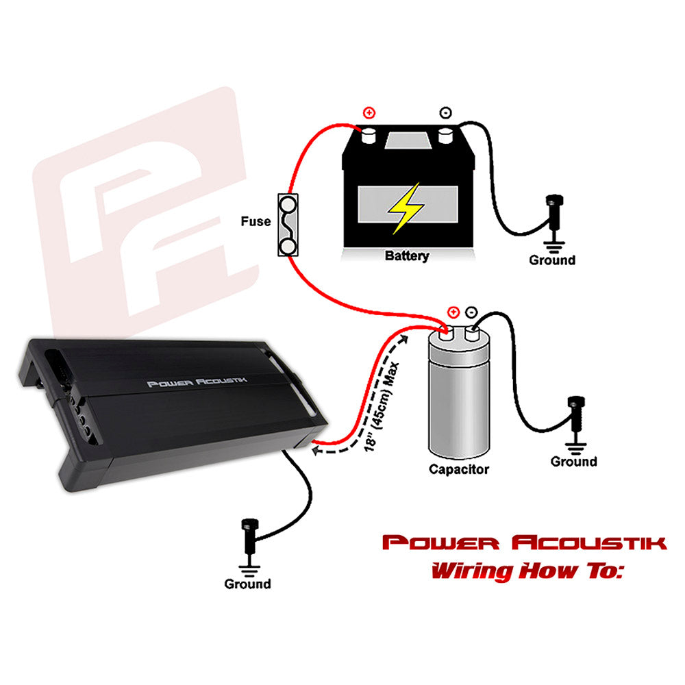 Power Acoustik PCX-5F 5.0 Farad Digital Capacitor